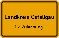 Zulassungstelle Landkreis Ostallgäu